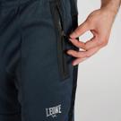 LEONE TROUSERS MELANGE - blue